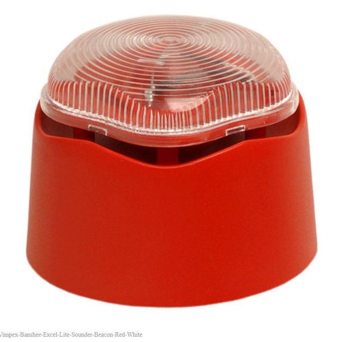Hovedbilde Banshee Excel CHL 1500 Sirene Rød 110dB m/Hvit lys